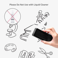 Basics White Board Eraser, Dry Erase Whiteboard Erasers for Office, Home and Classroom, Black, 4-Pack