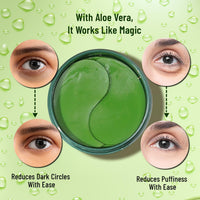 Swiss Beauty Hydra Anti Wrinkle Eye Serum Patch| Treats Dark Circles, Fine Lines And Wrinkles | Enriched With Collagen And Aloe Vera Extract | Shade- Aloevera, 60 Pcs|