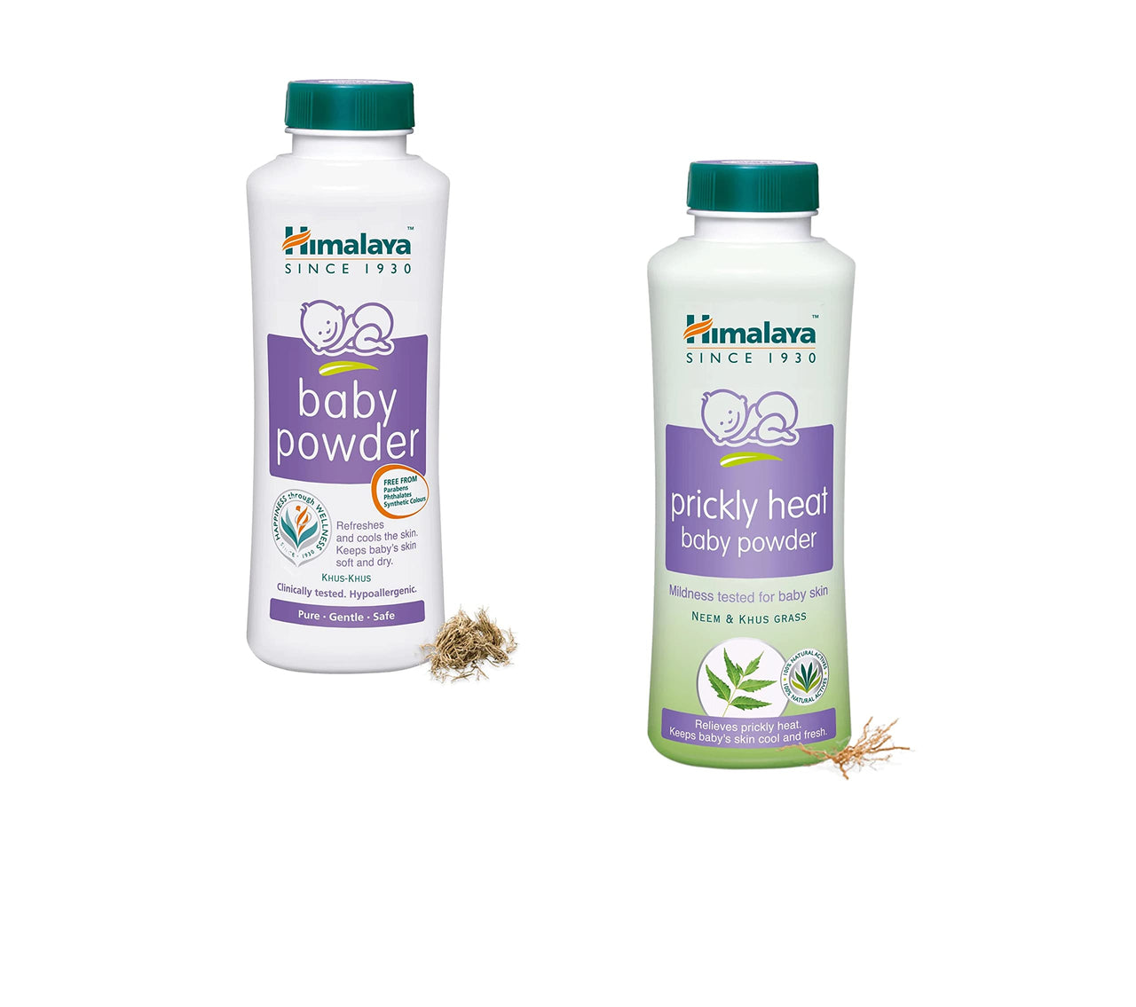 Himalaya Baby Powder and Prickly Heat Baby Powder Keeps Baby Fresh,200Gm (Pack of 2)