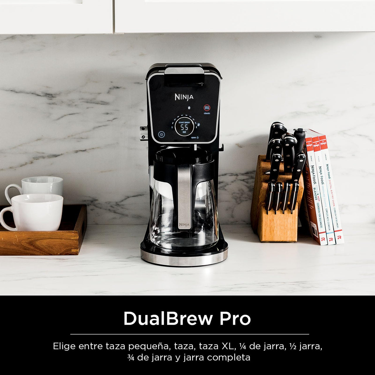 Ninja Drip Coffee Maker With K Cup Combo, DualBrew Pro Specialty Coffee System, Coffee Machine Compatible with K-Cup Pods, 12 Cup Single Serve Coffee Makers with Paper Filter, CFP301 Frother + Paper Filter