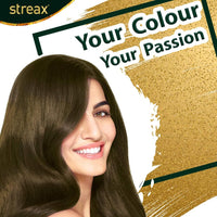 Streax Permanent Hair Colour, 100% Grey coverage, Infused with Argan and Walnut Oil, Long Lasting Cream Hair Colour for Women, Brown Hair Colour, 4.3 Golden Brown, 120 ml, Pack of 2