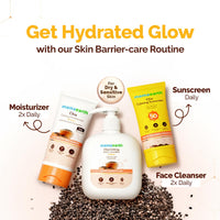 Mamaearth Chia Calming Sunscreen with Chia Seed & Ceramides for Hydrated Glow & Sun Protection - 50 g | SPF 50 PA++++ | Co-Created With Top Dermats | For Dry to Normal, Sensitive Skin | Healthy Skin Barrier