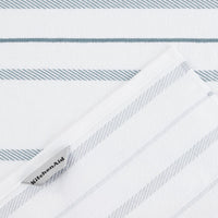 KitchenAid Albany Kitchen Towel 4-Pack Set, Fog Blue/White, 16