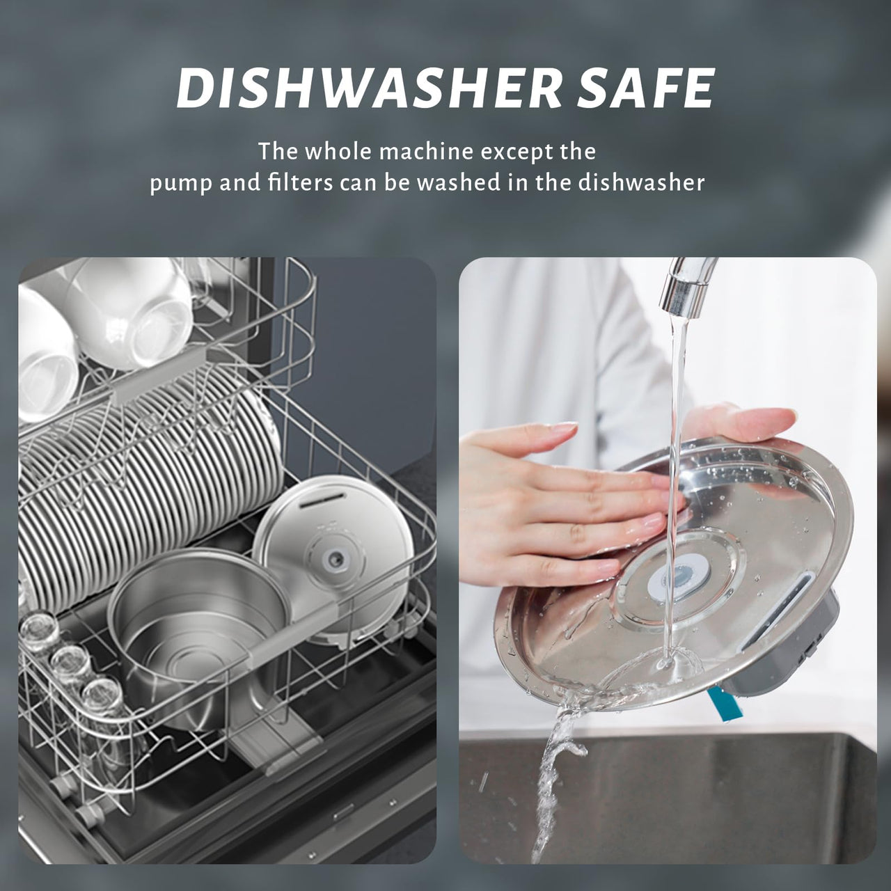 DOOOB Cat Water Fountain, 3.2L/108OZ Stainless Steel Pet Water Dispenser Automatic Metal Dog Drinking Fountains Water Bowl with Replacement Filters Ultra-Quiet Pump