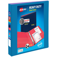 Avery Dual Color Heavy-Duty View Binder, Pool Blue/Lavender, 1