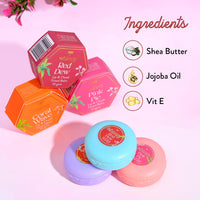 Whimsy Lip & Cheek Tint - Red Dew - with Goodness of Jojoba Oil, Nourishes & Hydrates Dry Chapped Lips, Blush for Teens and Preteens (Red Dew)