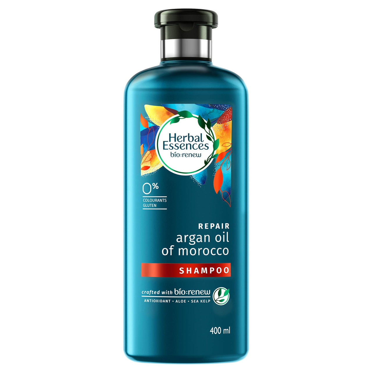 Herbal Essences bio:renew Argan Oil of Morocco SHAMPOO, 400ml & Herbal Essences Argan Oil of Morocco SHAMPOO- For Hair Repair and No Frizz- No Paraben, No Colorants, 240ML