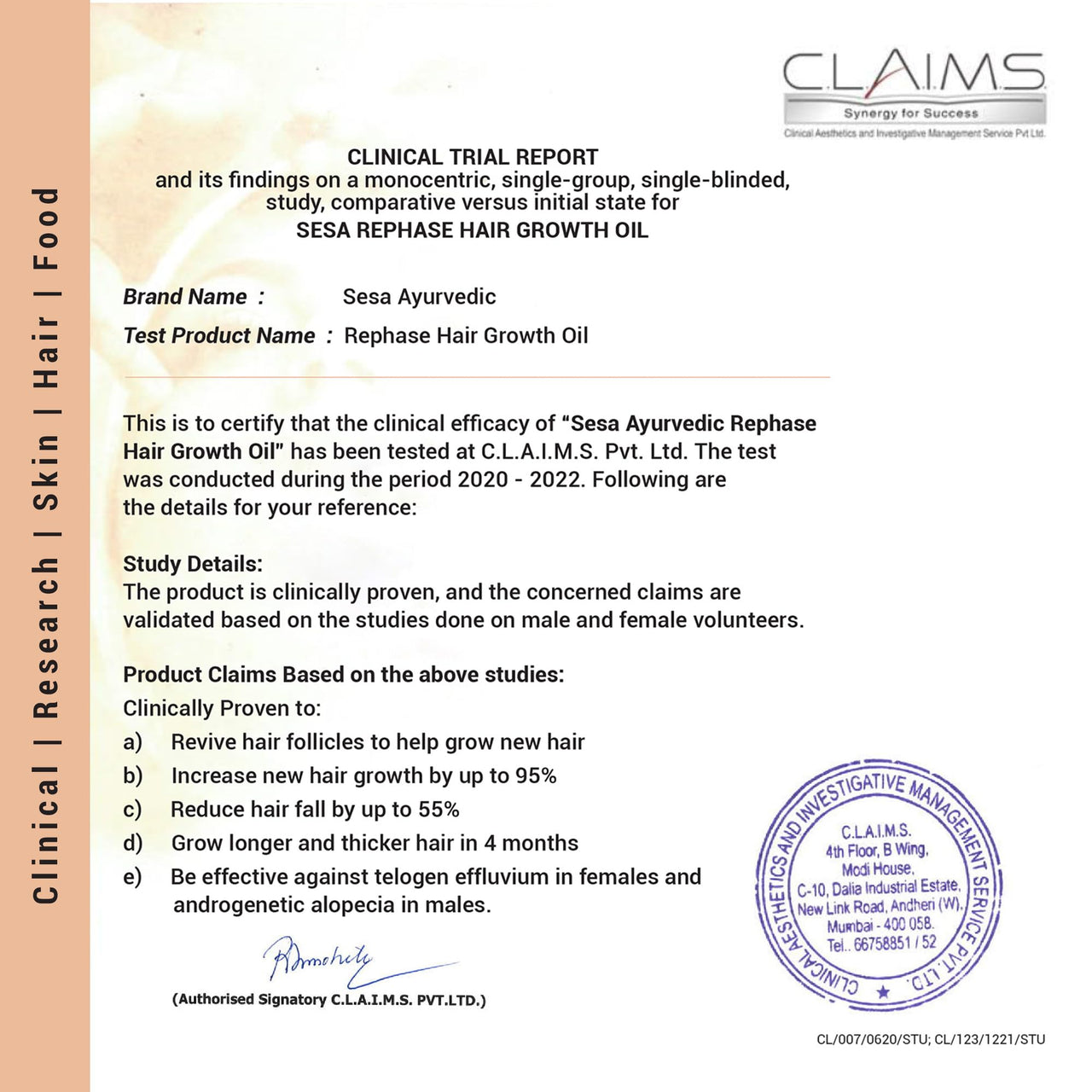 SESA Ayurvedic Rephase 2 Step Hair Oil Growth Kit With 26 Herbs And 6 Essential Oils Promotes Hair Growth Help Reduces Hair Fall With Massager Natural Hair Oil For Women And Men, 100 Ml