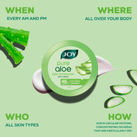Joy Pure Aloe Multi Benefit Aloe Vera Moisturisers Skin Cold Cream, For Normal to Oily Skin - Pack of 2 X 200ml