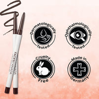 FACES CANADA Ultime Pro Twist Eye Kajal Liner - Brown, 0.35g | High Impact Intense Color In 1 Stroke | 24HR Long Stay | Matte Finish | Soft Texture | Waterproof & Smudgeproof | Made With Carnauba Wax