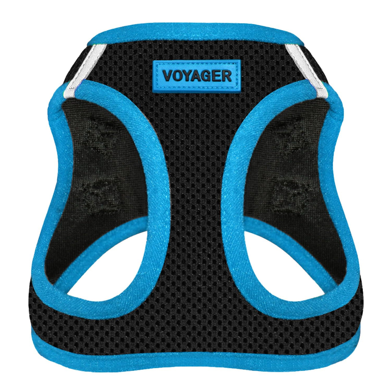 Voyager Step-In Air Dog Harness - All Weather Mesh Step in Vest Harness for Small and Medium Dogs by Best Pet Supplies - Blue Trim, Small S (Chest: 14.5 - 16") Harness (Blue Trim)