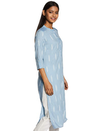 W for Woman Women's  Rayon Straight Kurta