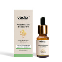 Vedix Customised Ayurvedic Hair Oil | Prabal Brahmi Booster Oil | For De-Stress and Hair Growth | With 75 Brahmi And Sesame - 10ml