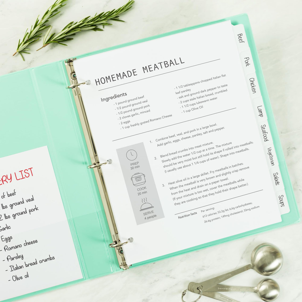 Avery 8-Tab Binder Dividers, Write & Erase White Big Tabs, 1 Set (23078)