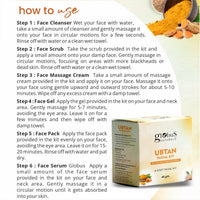 Globus Naturals Facial Kit Combo-Skin Lightening Ubtan & Tan Removal De-Tan Facial Kit, For All Skin Types