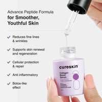 Cureskin Anti Aging Combo | Anti Aging Cream for Women | Collagen Boost Hyaluronic Acid Serum for Face | Under Eye Cream for Men and Women | Dark Circles Removal