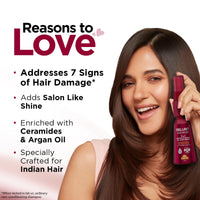 BBLUNT 7 in 1 Repair & Revive Oil Hair Serum for Upto 100% Damage Repair - 70ml | Addresses 7 Signs of Hair Damage | Enriched with Ceramides & Argan Oil