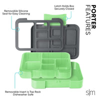 Simple Modern Star Wars Bento Lunch Box for Kids | BPA Free, Leakproof, Dishwasher Safe | Lunch Container for Boys, Toddlers | Porter Collection | 5 Compartments | Grogu Force Strong Star Wars: Grogu Force Strong 30oz Bento Box