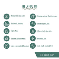 Avimee Herbal Pure Aloe Vera Gel for Skin and Hair - 100 ml | Hydrates, Moisturizes & Soothes Irritated Skin | Vitamin E & Natural Emollients