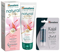 Himalaya Herbals Kajal, Black, 2.7g (Packaging may Vary) & Himalaya Natural Glow Fairness Cream, 50gm
