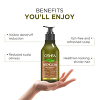 Oshea Herbals Neemclean Anti Dandruff Shampoo for Men & Women | Controls Dandruff, Deep Cleansing with Healthy & Itch Free Scalp | Enriched with Neem & Fenugreek | Paraben & Silicon Free 300ml