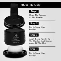 StyleMake Enrich Hairline Powder for Women & Men | Root Touch Up for Grey Hair | Hair Toppers | Hair Cover-Up Powder | Instantly Covers Hair Loss, Patches, and Grey Hair on Beard, (Medium Brown, 4 g)