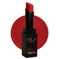 Mila Beauté Pro Matte Lipstick | Highly Pigmented & Long lasting | Semi Matte Finish | Light Weight Lipstick | Single Swipe Application | Luxurious Lip Color | Shade - (Rekha, 4.2g)