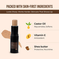 Yaanman Yaan Man Natural Concealer For Men for Normal Skin(Dark Shade), 4.4g|Erase Dark Circles, Scars, Pigmentation| Perfection Stick For Perfect Skin, Medium Coverage|With Shea Butter and Vitamin E