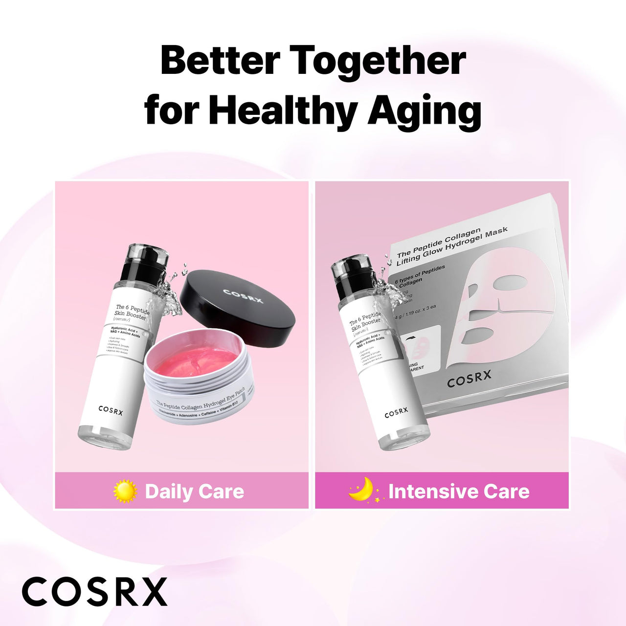 COSRX 6X Peptide Collagen Booster Toner Serum 150ml, Skin Renewal Boosting Facial Essence, Niacinamide & Hyaluronic Acid for All Skin Types, Korean Skincare, Paraben Free