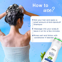Globus Naturals Anti Dandruff Shampoo, For Dandruff and Itchy Scalp, Suitable For All Hair Types, 200 ml (Pack of 5)