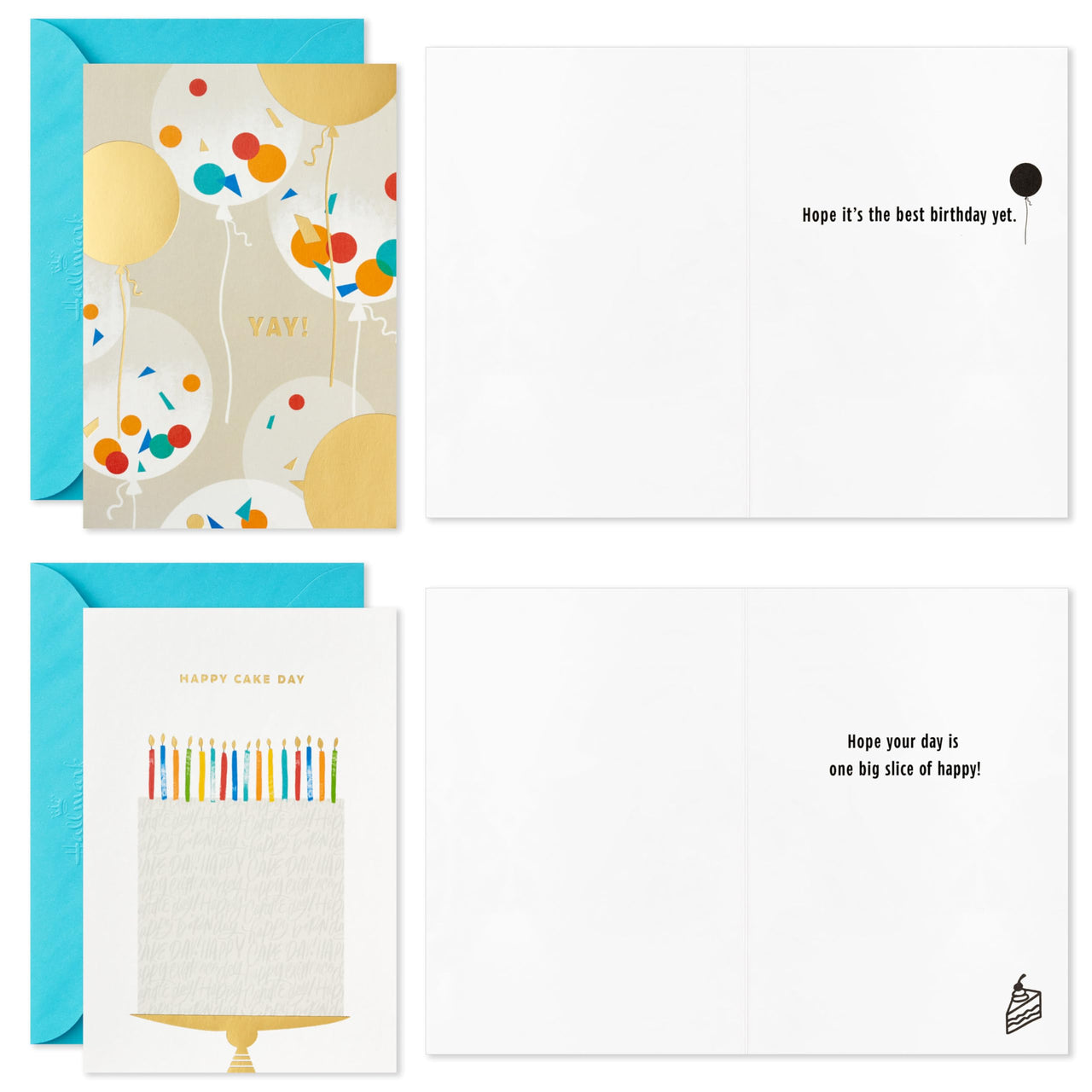 Hallmark Birthday Cards Assortment, 36 Cards with Envelopes (Party Time) Party Time