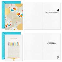 Hallmark Birthday Cards Assortment, 36 Cards with Envelopes (Party Time) Party Time