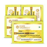 Khadi Organique Natural Herbal Chandan Haldi Soap Pack of 4
