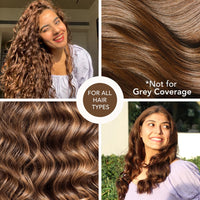 Paradyes No Bleach Hazel Brown Glossy Hair Tint, Ammonia-Free Formula for Natural Black Hair, Visible on Natural Black Hair, Includes Anti-Fade Conditioner for Long-Lasting Shine, 5 Light Brown