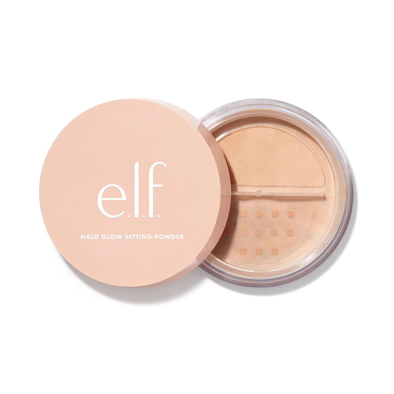 e.l.f. Halo Glow Setting Powder, Silky, Weightless, Blurring, Smooths, Minimizes Pores and Fine Lines, Creates Soft Focus Effect, Medium, Semi-Matte Finish, 0.24 Oz