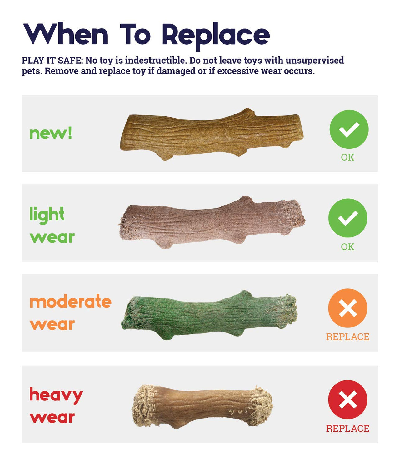 Petstages Deerhorn Antler Alternative Dog Chew Toy, Large