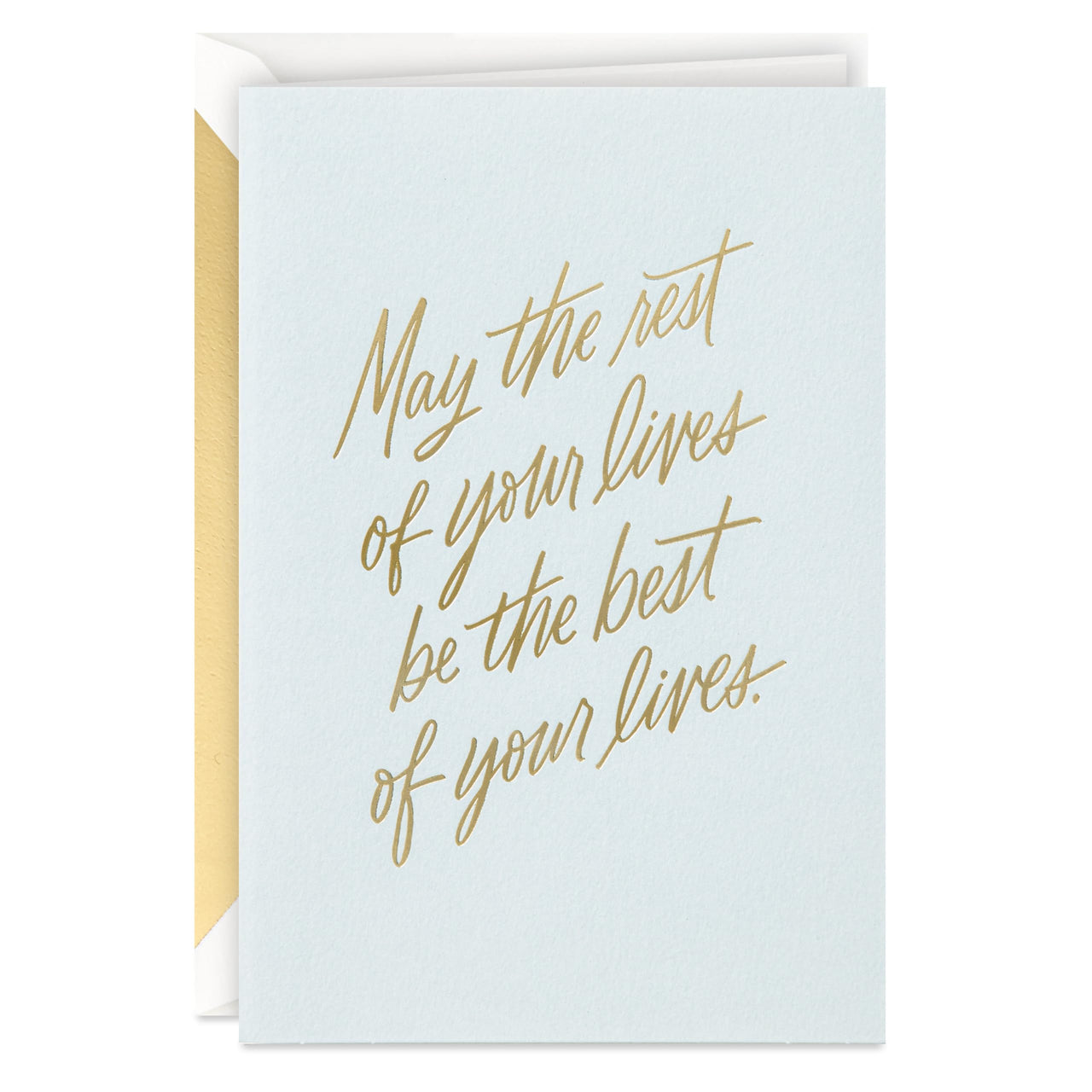 Hallmark Signature Wedding Card, Bridal Shower Card, Engagement Card (Rest of Your Lives)