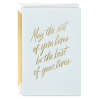 Hallmark Signature Wedding Card, Bridal Shower Card, Engagement Card (Rest of Your Lives)