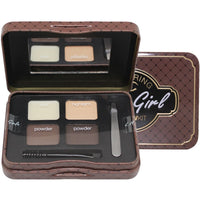 L.A.Girl Spiring Eyebrow Kit Dark and Defined | Browkit to Shape, Define and Fill the Eyebrows, Kit with 1 Brow Wax, 3 Fixing Powders, 1 Brush and 1 Tweezers, Vegan Product, Paraben & Cruelty-6.5g
