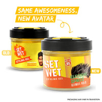 Set Wet Hair Gel Ultimate Hold, 250ml & Set Wet Hair Gel Cool Hold (100ml Tube)