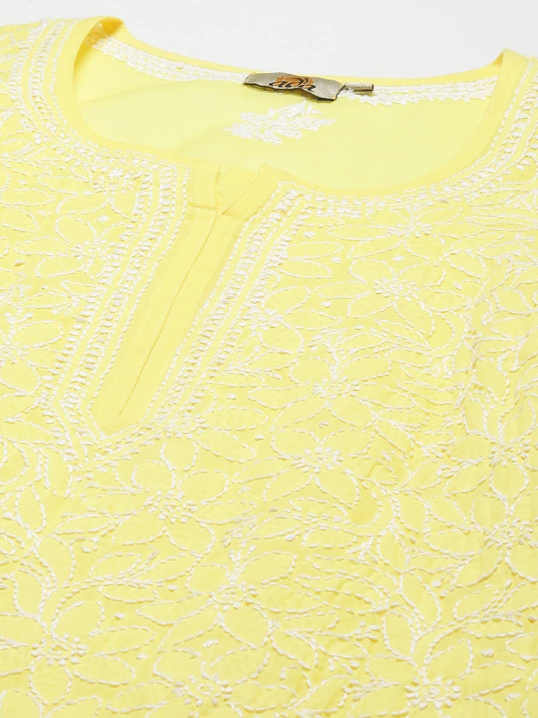 Ada Hand Embroidered Lucknowi Chikankari Cotton Kurta Kurti for Women A411165