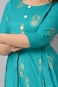 VASTRAMANIAA Women's  Rayon A-Line Kurta