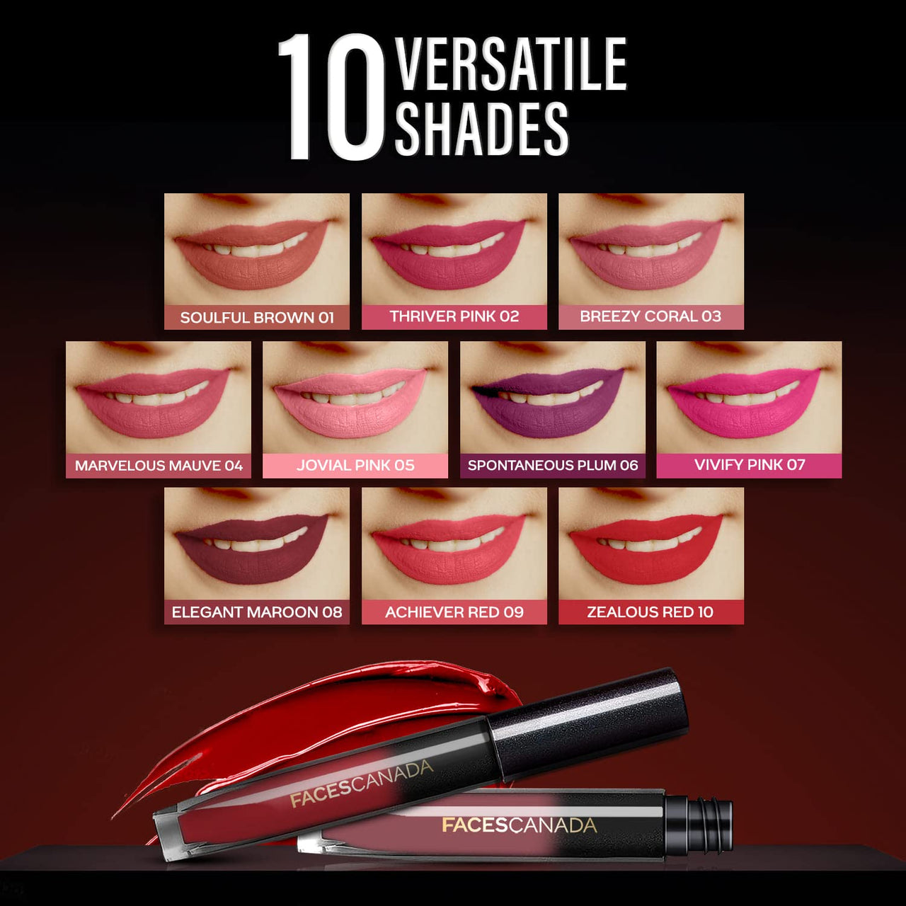 FACESCANADA Comfy Silk Liquid Lipstick - Marvelous Mauve 04, 3ml | Satin Matte HD Finish | Luxe Comfort | Longlasting | No Dryness | Smooth Texture | Mulberry Oil & Shea Butter For Plump Hydrated Lips