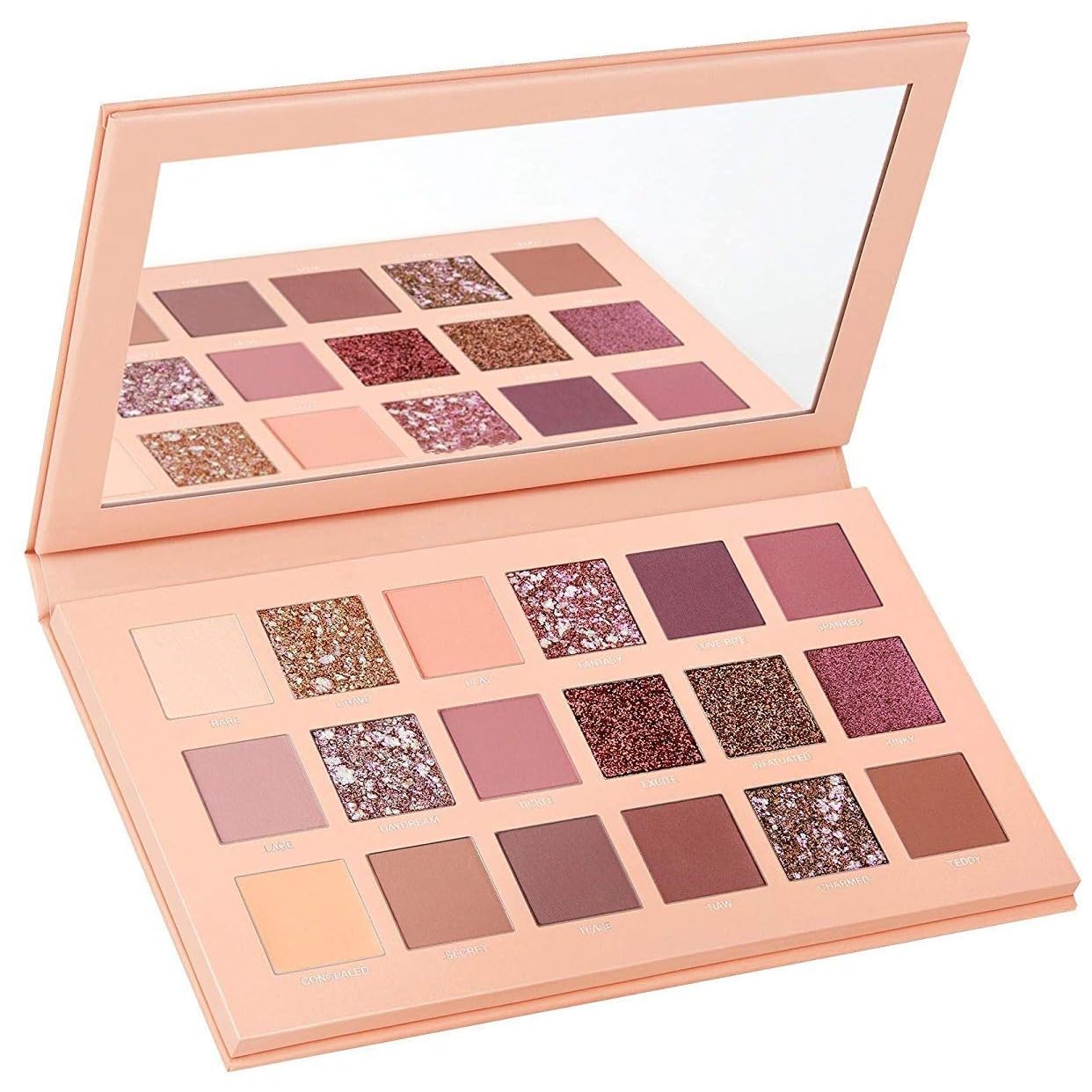 URBANMAC Nude and Rose Gold Eyeshadow Palette Combo, Shimmery Finish