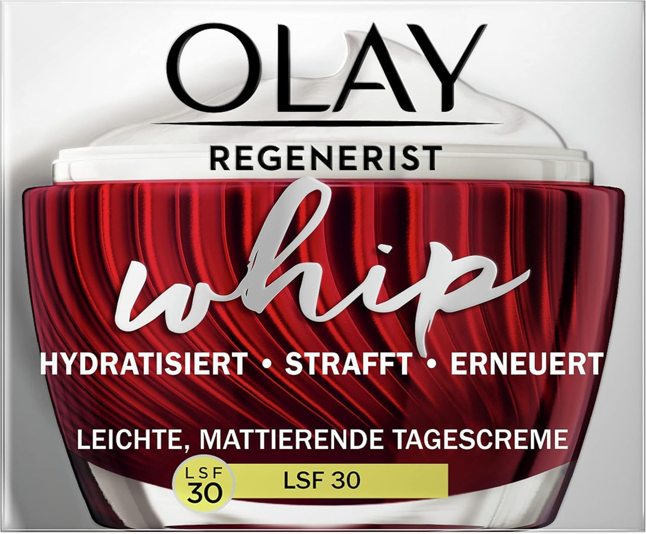 Olay Regenerist Whip Day Cream with SPF 30 for Women, 50 ml