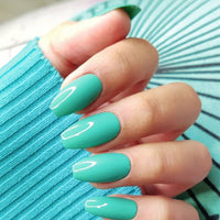 Debelle Gel Nail Polish French Hydrangea (Midtone Green Nail Paint)|Non Uv - Gel Glossy Finish |Chip Resistant | Seaweed Enriched Formula| Long Lasting|Cruelty And Toxic Free| 8Ml