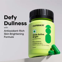 Cureskin Gluta Active Bright Glutathione Tablets | Glutathione Tablets for Skin Whitening | Glutathione Supplements | Glutathione for Skin Whitening