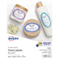 Avery Printable Blank Oval Labels, 2