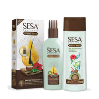 SESA Ayurvedic Strong Roots Hair Care Combo With Hair Strengthening Oil (200Ml) And Shampoo + Conditioner (200Ml) For Men & Women | Paraben-Free