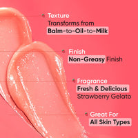 Dot & Key Strawberry Dew Cleansing Balm | For Clean, Smooth & Dewy Skin | Makeup Remover Balm |Non Greasy Makeup Cleanser Face Scrub | Cleanses Dirt, Makeup & Sunscreen | For All Skin Types | 70ml